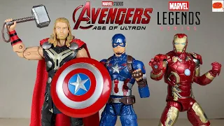 BIG THREE! Marvel Legends MCU AoU Avengers Age of Ultron Captain America Iron Man Thor Figure Review