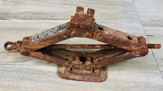 Old Car Jack Restoration | Antique Rusty Jack Restoration