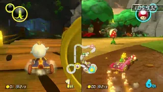 Riverside Park - Mario Kart 8 Deluxe (Switch) DLC Course Splitscreen (Koopa Troopa vs Toad)