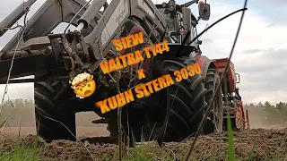 🔥 Valtra na dwóch kołach ???😨Oporowy Siew Trawy w Rolibudzie🔥 Valtra T144 x Kuhn Sitera 3030