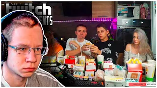 Квикхантик Смотрит Топ Моменты с Twitch | Заказали Всё Меню McDonalds | Строго и Ликс на Яхте