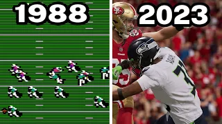 Graphical Evolution of Madden NFL (1988-2023)