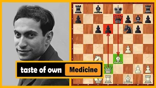 Mikhail Tal Gets The Taste Of His Own Medicine