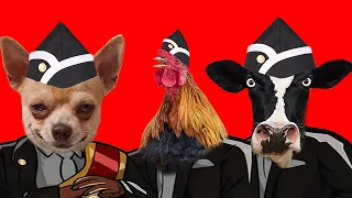 Funny Dog And Rooster And Cow - Coffin Dance Meme ( COVER )