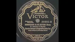 Charlie Johnson "Birmingham Black Bottom" (New York 2-25-1925) Victor20551-B.
