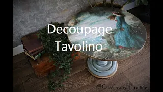 Vintage Decoupage Tavolino Tutorial