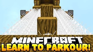 Minecraft - LEARN TO PARKOUR! - w/ Preston & Woofless