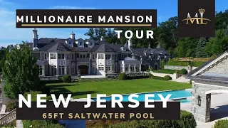 MANSION TOUR New Jersey | check out the 65ft Saltwater Pool!