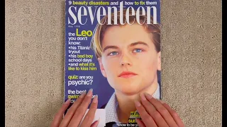 💙 whisper ASMR 90s teen magazine - let's flip through together 💕 - May 1998 Leonardo Dicaprio 💙