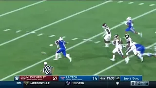 Louisiana Tech just lost 87 YARDS on a fumble to Yakety Sax