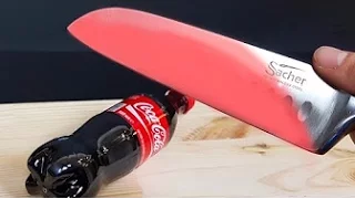 (RECOPILATION) EXPERIMENT Glowing 1000 degree KNIFE VS COCA COLA - LIGHTER - FIRECRACKERS