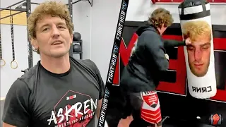 BEN ASKREN LEAKS BOXING TRAINING VIDEO; TROLLS JAKE PAUL WITH HIS FACE ON HEAVY BAG