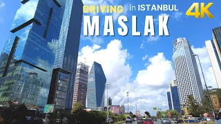 Maslak Driving Tour Istanbul-🇹🇷 - 4KUHD  September  2021