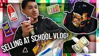 INSANE Selling Candy at School Vlog (Live Footage) | Easy Money