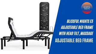 Best adjustable beds | Blissful Nights e5 Adjustable Bed Frame with Head Tilt | Massage, Anti-Snore