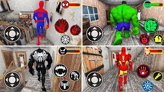 Playing as EVERYONE in Granny: SpiderMan, Hulk, IronMan, Venom