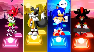 Amy Exe 🆚 Tails Exe 🆚 Muscular Sonic 🆚 Shadow Sonic Exe | Tiles Hop EDM Rush