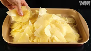 BETTER Than Pizza! Just Grate 4 Potatoes! Easy and Cheap Recipe!