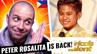 11-Year-Old PETER ROSALITA WOWS The Judges With His Voice! | AGT: All-Stars 2023 | HONEST REACTION