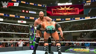 WWE 2K19 - Triple H vs Batista - Wrestlemania 35 - PC Gameplay