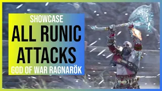 God of War Ragnarok: All Runic Attacks Showcase (Axe, Blades & Spear)