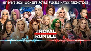 My WWE 2024 Women's Royal Rumble Match Predictions & Elimination Order