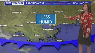 Weather: A pleasant drop in humidity arrives Sunday