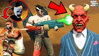 The Biggest End of DEVIL BOSS and SERBIAN DANCING LADY in GTA 5 | SHINCHAN and CHOP