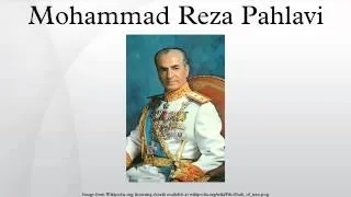 Mohammad Reza Pahlavi