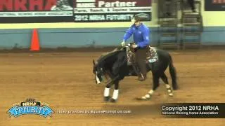 Custom Cash Advance ridden by Jordan Larson - 2012 NRHA Futurity (Open Shootout)