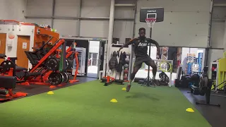 Pre season strength & core stability training for football with Dishon Bernard