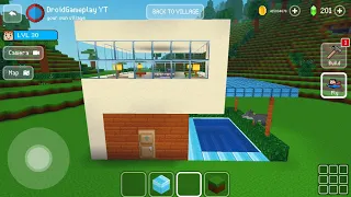 Easy House with Pool -  Credit: @WiederDude  Block Craft 3d: Building Game