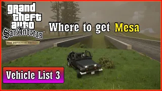 Where to get Mesa | GTA San Andreas Definitive Edition