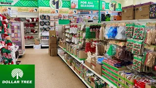 DOLLAR TREE CHRISTMAS CRAFTS CHRISTMAS FALL DECORATIONS SHOP WITH ME SHOPPING STORE WALK THROUGH