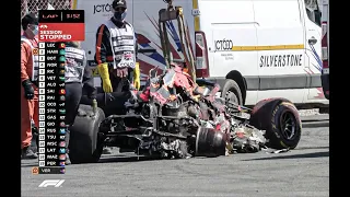 Huge Crash between Verstappen & Hamilton at 2021 British Grand Prix - GP RACE