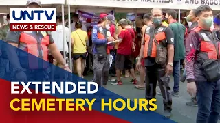 Authorities extend opening hours of Manila North Cemetery today