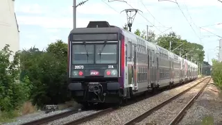 Z8800 et Z20500 Carmillon : Départ de la gare de Franconville Le Plessis Bouchard : RER C