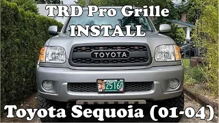 Sequoia TRD Pro Grille Installation 1st Gen (2001-2004)