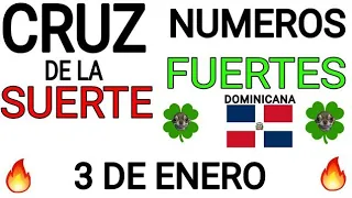 Cruz de la suerte y numeros ganadores para hoy 3 de Enero para República Dominicana