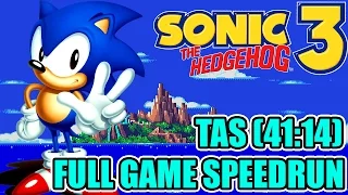 TAS - Sonic The Hedgehog 3 & Knuckles - Full Game Speed Run (41:14)