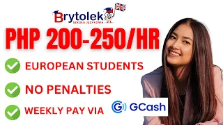 PHP 200-250/HR | BRYTOLEK | HIGH PAYING ESL COMPANY |WEEKLY PAY