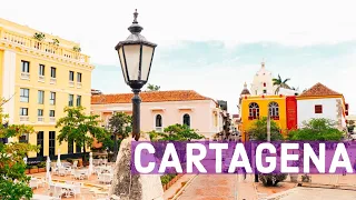 Картахена, Колумбия. Walking on Cartagena streets, Colombia