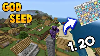 God Seed 🔥🤯For Minecraft Bedrock And Pocket Edition | Seed Minecraft 1.20#minecraftseed