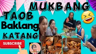 Mukbang:Taob Baklang Katang + Unli kulitan😅🤣//Aimz D vlog