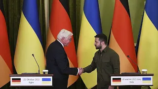 Kiew: Bundespräsident Steinmeier überbringt Solidaritätsbotschaft