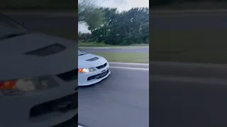 My wife and son do a pull in my evo 9 rs