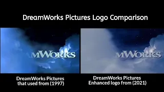 DreamWorks Pictures Logo Comparison (1997 and Enhanced 2021)