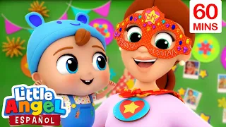 Mamá Súper Héroe 🌟| Caricaturas para niños | Canciones infantiles🎵| Little Angel Español