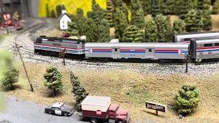 Kato Nscale Amtrak Running Session