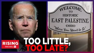 Biden FINALLY Visits East Palestine ONE YEAR After Train Derailment, Critics Say He's Too Late